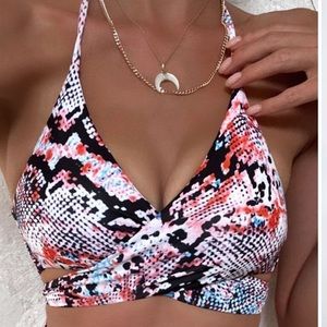NEW Snakeskin bikini top